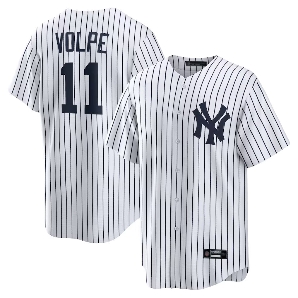 NY.Yankees #11 Anthony Volpe Player White Game Home Hdoa Stitched Jerseys