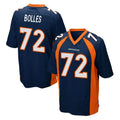 D.Broncos #72 Garett Bolles Player Navy Game Hdoa Stitched Jerseys