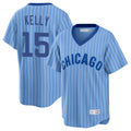 C.Cubs #15 Carson Kelly Player Blue T-shirt Cooperstown Collection Limited Hdoa Stitched Jerseys