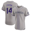 C.Rockies #14 Ezequiel Tovar Player Gray Limited Elite Home Hdoa Stitched Jerseys