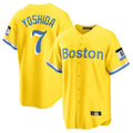 B.Red Sox #7 Masataka Yoshida Player Yellow Home Game Hdoa Stitched Jerseys