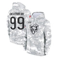 C.Bears #99 Gervon Dexter Sr. Player Arctic Camo Salute to Service Pullover Hoodies Limited Hdoa Stitched Jerseys