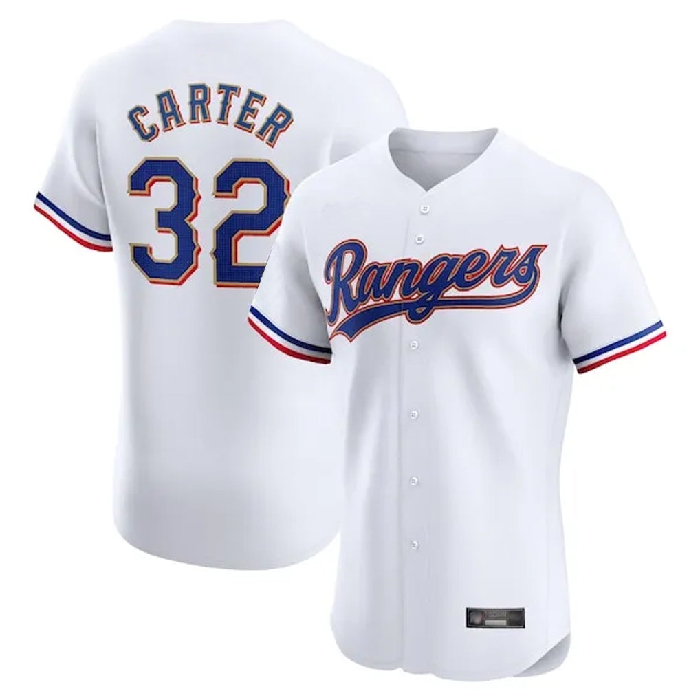T.Rangers #32 Evan Carter Player White Home Limited Elite Hdoa Stitched Jerseys