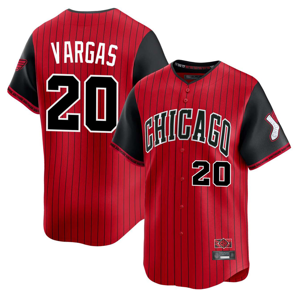 C.White Sox #20 Miguel Vargas Player Red City Connect Limited Home Hdoa Stitched Jerseys