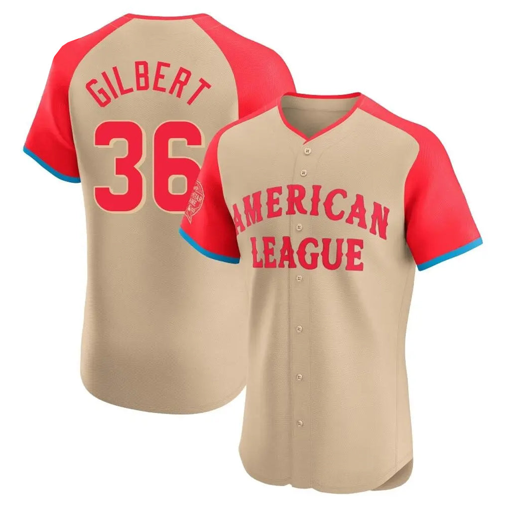 S.Mariners #36 Logan Gilbert Player Cream American League All-Star Limited Home Elite Hdoa Stitched Jerseys