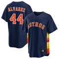 H.Astros #44 Yordan Alvarez Player Navy Home Game Hdoa Stitched Jerseys