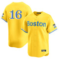 B.Red Sox #16 Jarren Duran Player Yellow Limited Home Game Hdoa Stitched Jerseys
