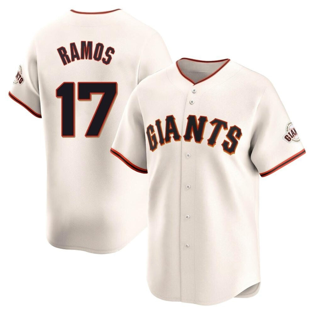 SF.Giants #17 Heliot Ramos Player Cream Home Limited Hdoa Stitched Jerseys