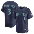 S.Mariners #3 J.P. Crawford Player Navy Home Limited Hdoa Stitched Jerseys