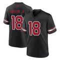 A.Cardinals #18 Marvin Harrison Jr. Player Black Alternate Game Hdoa Stitched Jerseys