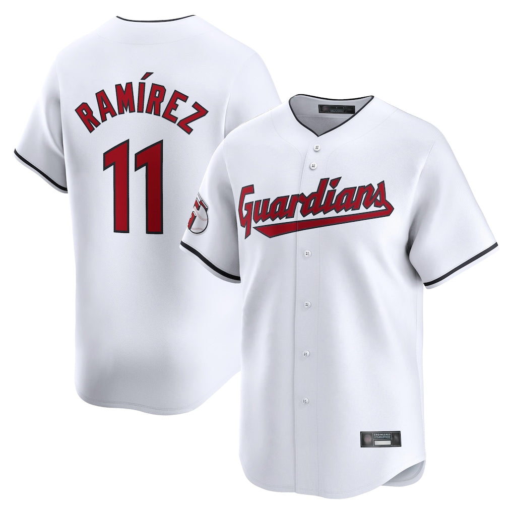 C.Guardians #11 Jose Ramirez Player White Limited Home Hdoa Stitched Jerseys