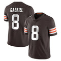 C.Browns #8 Dillon Gabriel Player Brown Color Vapor Untouchable Limited Home Game Hdoa Stitched Jerseys