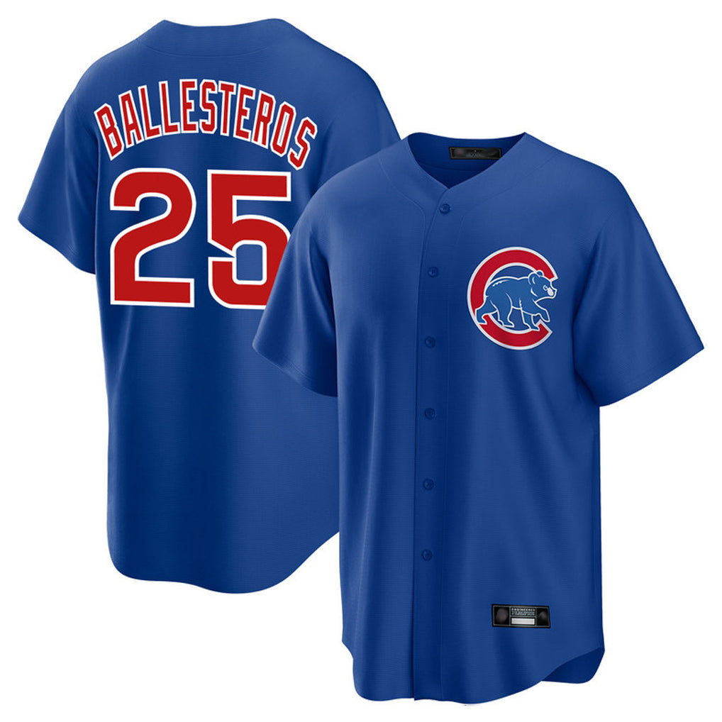 C.Cubs #25 Mois¨¦s Ballesteros Player Royal Home Game Hdoa Stitched Jerseys