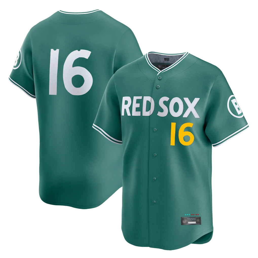 B.Red Sox #16 Jarren Duran Player Green City Connect Limited Home Game Hdoa Stitched Jerseys