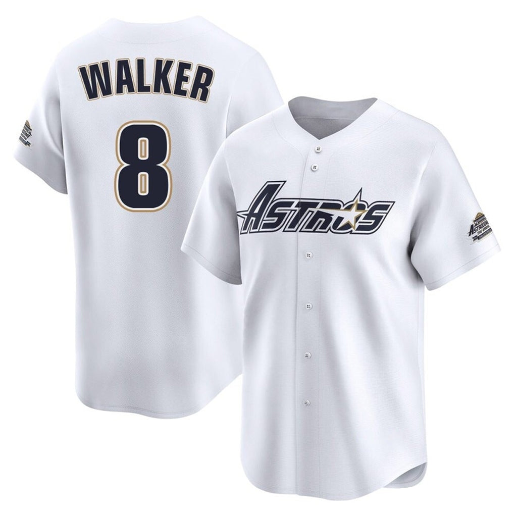 H.Astros #8 Christian Walker Player White Throwback Cooperstown Collection Limited Hdoa Stitched Jerseys