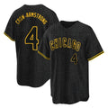 C.Cubs #4 Pete Crow-Armstrong Player Black Snake Skin City Game Hdoa Stitched Jerseys