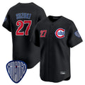 C.Cubs #27 Seiya Suzuki Player Black Vapor Premier Limited Home Hdoa Stitched Jerseys