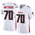 A.Falcons #70 Jake Matthews Player White Vapor F.U.S.E. Limited Hdoa Stitched Jerseys
