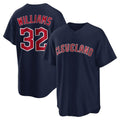C.Guardians #32 Gavin Williams Player Navy Game Home Hdoa Stitched Jerseys
