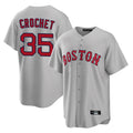 B.Red Sox #35 Garrett Crochet Player Gray Road Home Game Hdoa Stitched Jerseys