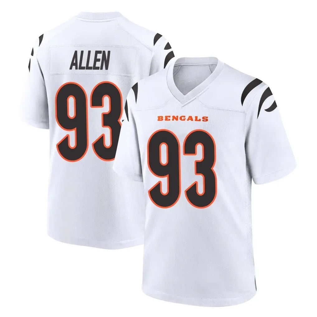 C.Bengals #93 Jonathan Allen Player White Home Game Hdoa Stitched Jerseys
