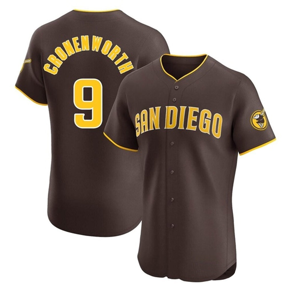 S.Diego Padres #9 Jake Cronenworth Player Brown Home Limited Elite Hdoa Stitched Jerseys