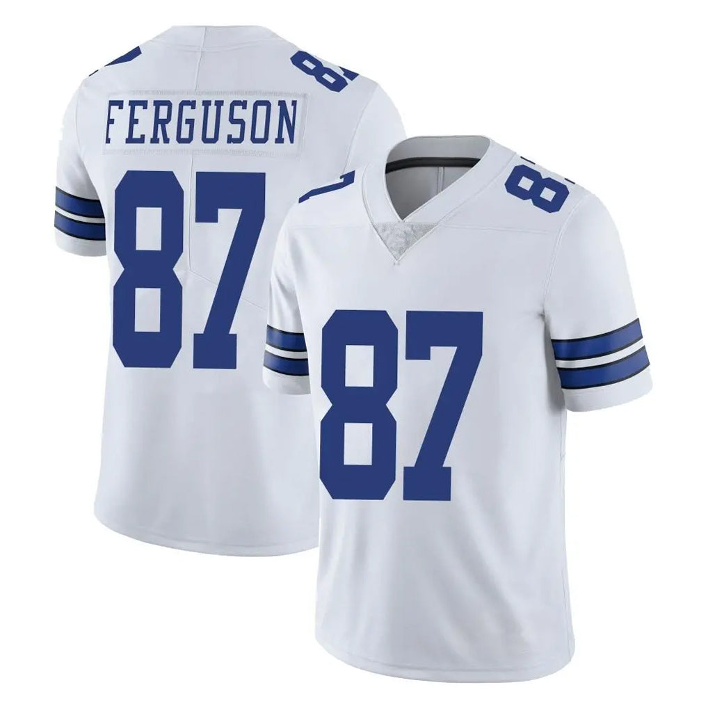 D.Cowboys #87 Jake Ferguson Player White Vapor Untouchable Limited Home Game Hdoa Stitched Jerseys