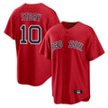 B.Red Sox #10 Trevor Story Player Red Home Game Hdoa Stitched Jerseys