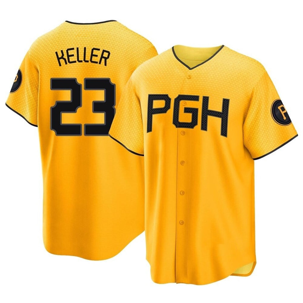 P.Pirates #23 Mitch Keller Player Gold City Connect Home Game Hdoa Stitched Jerseys
