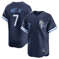 KC.Royals #7 Bobby Witt Jr. Player Navy City Connect Limited Home Hdoa Stitched Jerseys