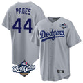 LA.Dodgers #44 Andy Pages Player Gray World Series Game Hdoa Stitched Jerseys