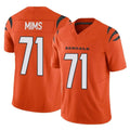 C.Bengals #71 Amarius Mims Player Orange Vapor F.U.S.E. Limited Home Game Hdoa Stitched Jerseys