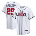 S.Mariners #29 Cal Raleigh Player White USA 2026 World Classic Game Hdoa Stitched Jerseys