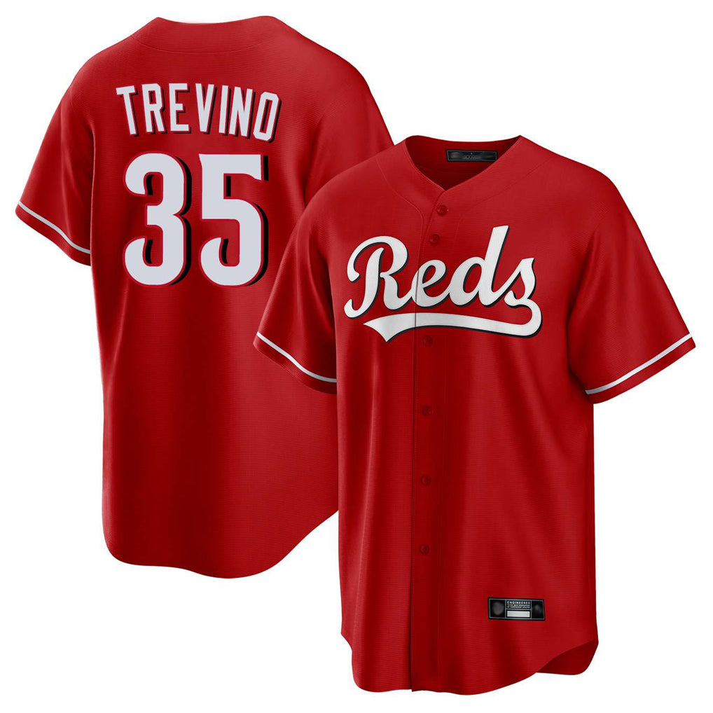 C.Reds #35 Jose Trevino Player Red Home Game Hdoa Stitched Jerseys