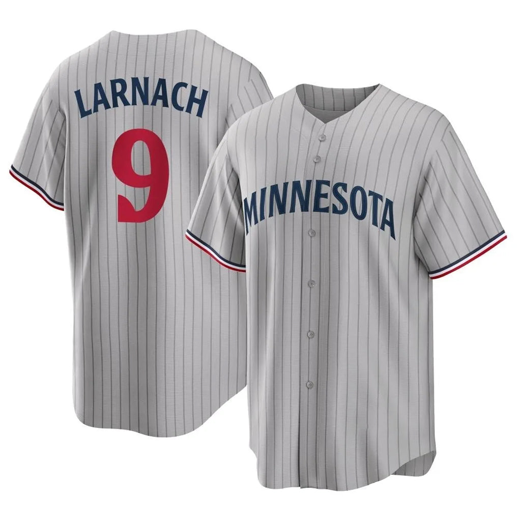 M.Twins #9 Trevor Larnach Player Gray Game Limited Home Hdoa Stitched Jerseys