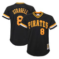 P.Pirates #8 Willie Stargell Player Black Mitchell & Ness Black Cooperstown Collection Mesh Batting Limited Hdoa Stitched Jerseys