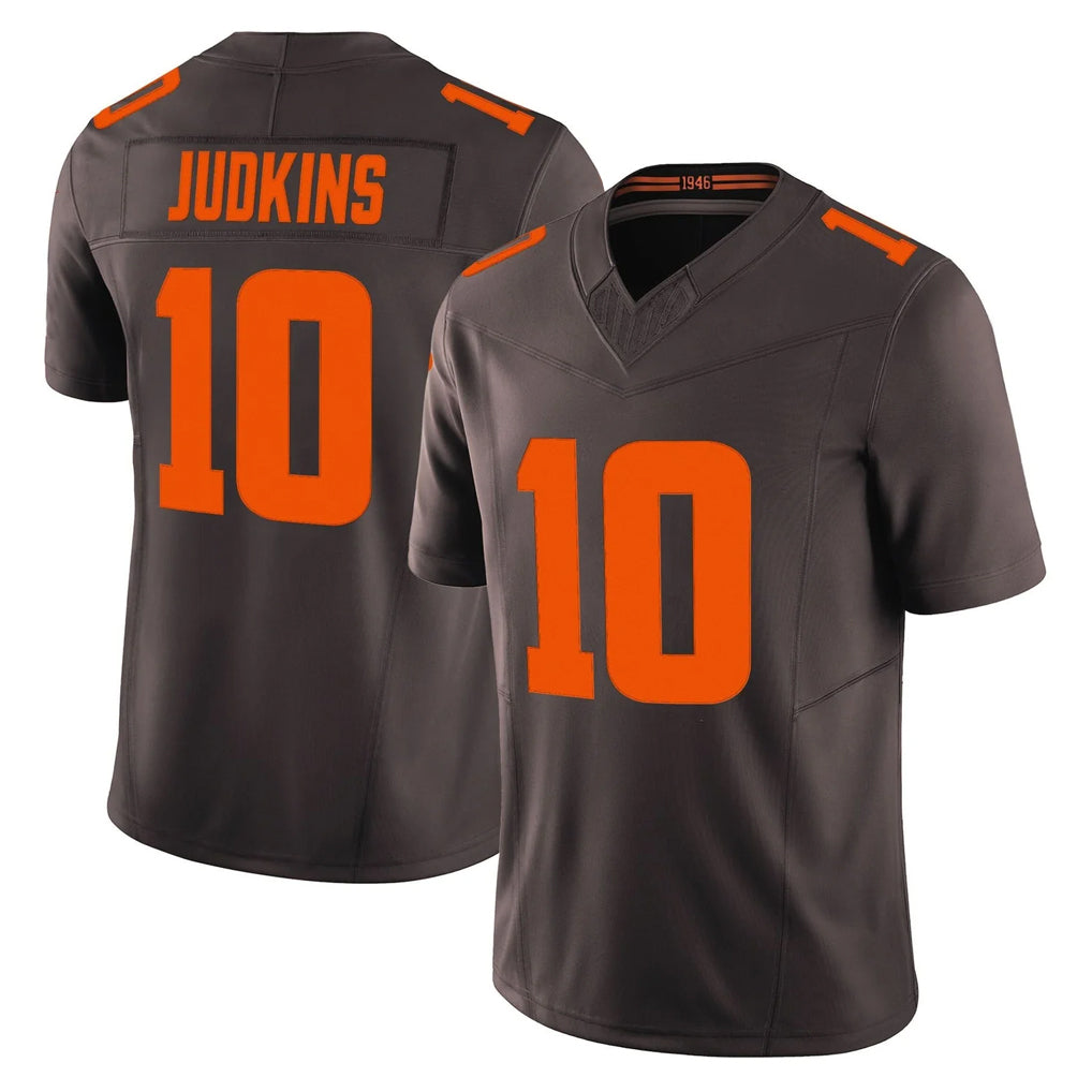 C.Browns #10 Quinshon Judkins Player Brown Limited Vapor F.U.S.E. Alternate Game Hdoa Stitched Jerseys