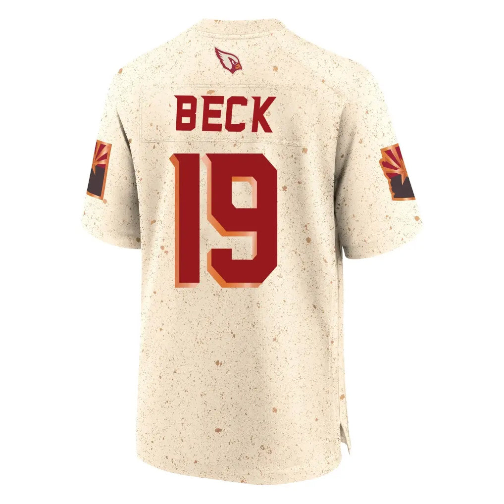 A.Cardinals #19 Carson Beck Player Cream Rivalries Collection Game Hdoa Stitched Jerseys