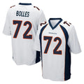 D.Broncos #72 Garett Bolles Player White Game Hdoa Stitched Jerseys