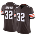 C.Browns #32 Jim Brown Player Brown Vapor F.U.S.E. Limited Home Game Hdoa Stitched Jerseys