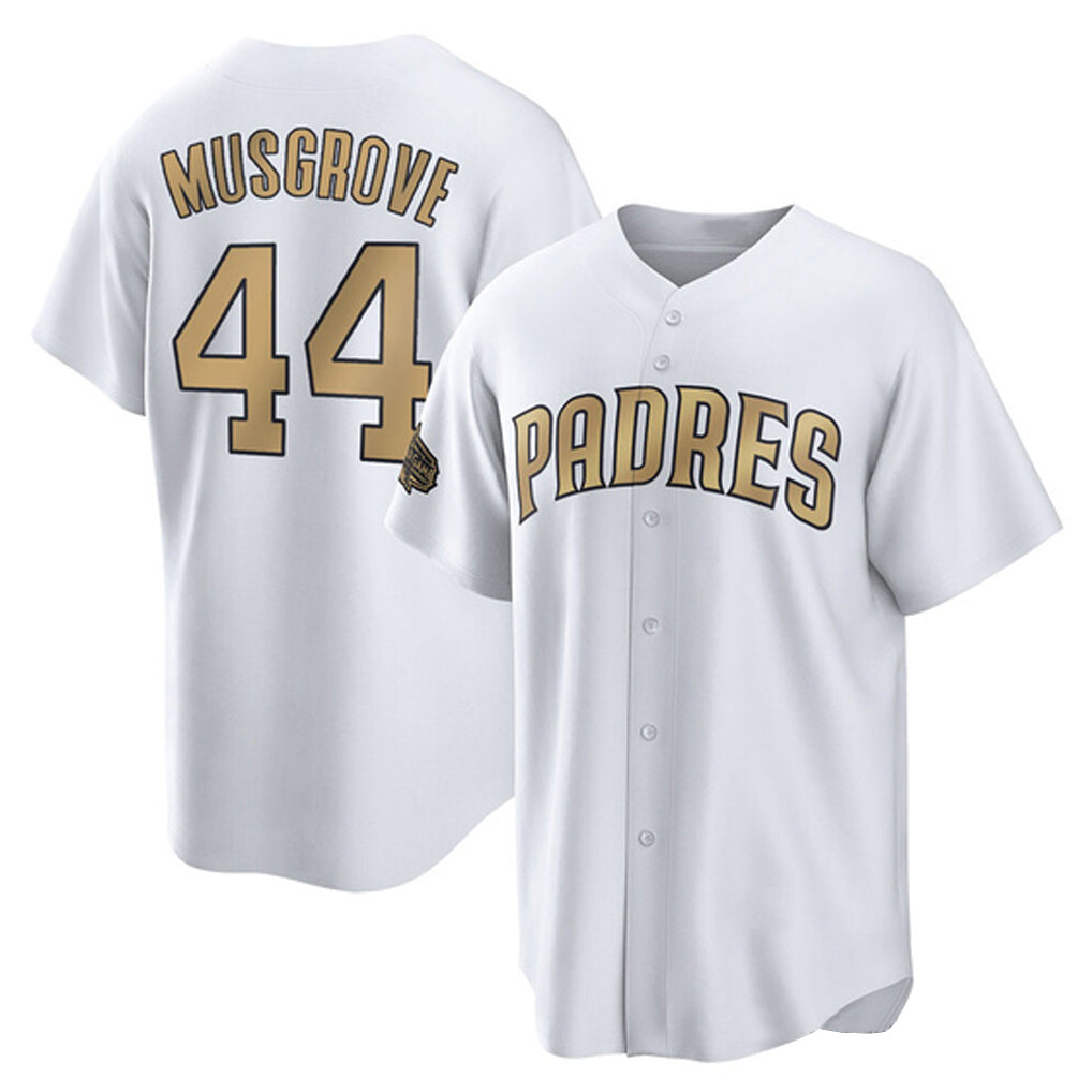 S.Diego Padres #44 Joe Musgrove Player Gold All-Star Home Game Hdoa Stitched Jerseys
