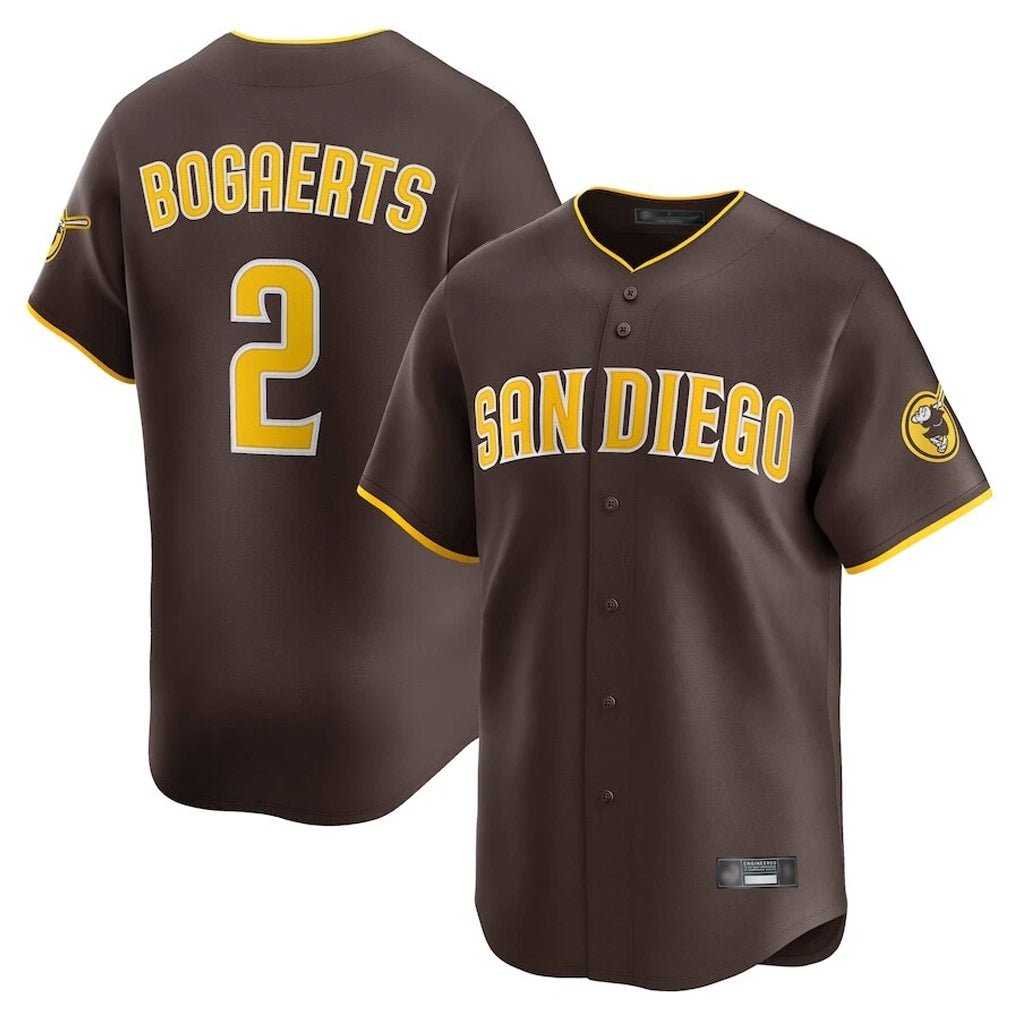 S.Diego Padres #2 Xander Bogaerts Player Brown Home Limited Hdoa Stitched Jerseys
