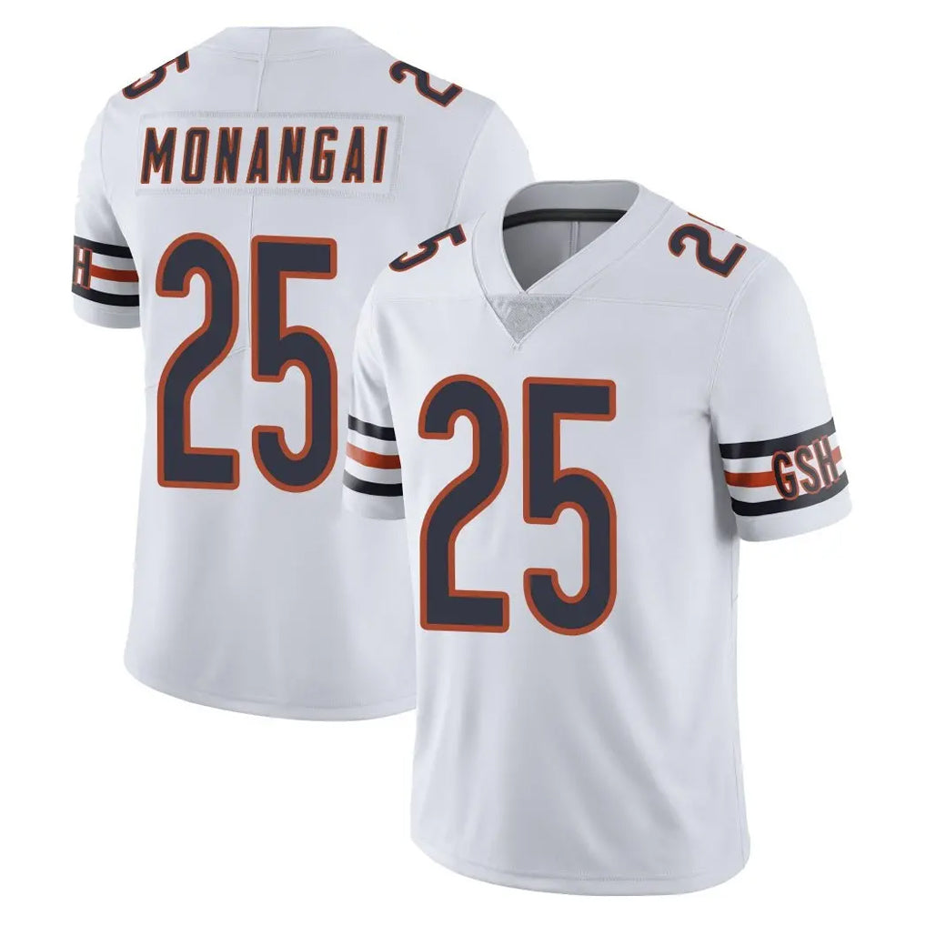 C.Bears #25 Kyle Monangai Player White Vapor Untouchable Limited Home Game Hdoa Stitched Jerseys