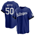 LA.Dodgers #50 Mookie Betts Player Royal City Connect Home Game Hdoa Stitched Jerseys