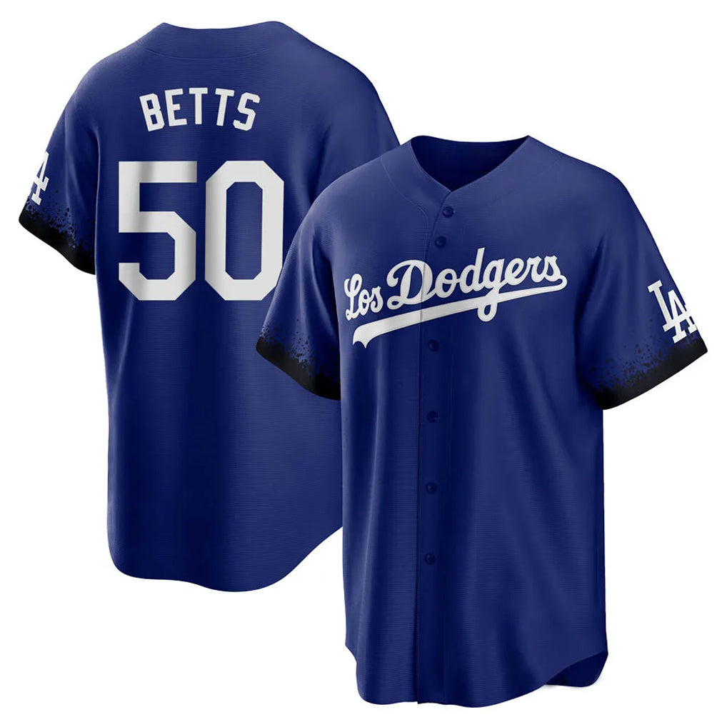 LA.Dodgers #50 Mookie Betts Player Royal City Connect Home Game Hdoa Stitched Jerseys