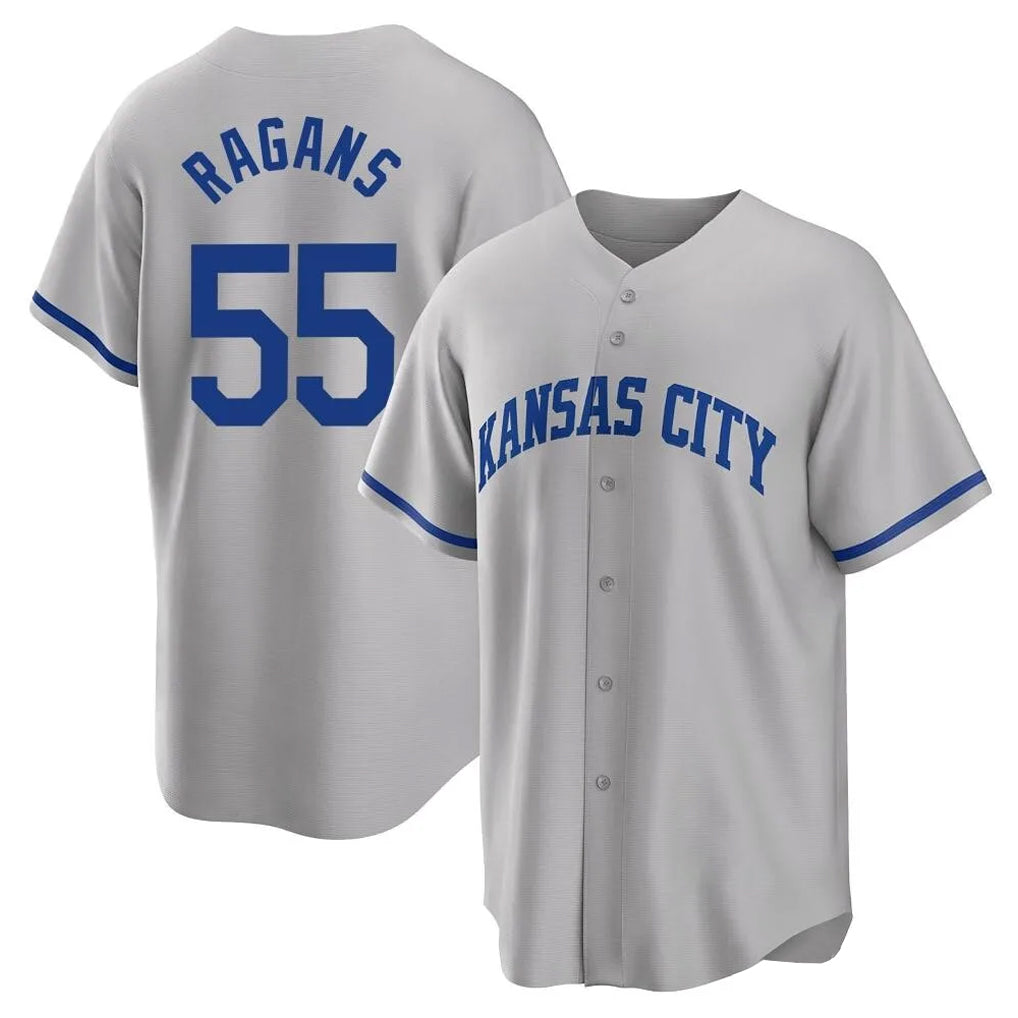 KC.Royals #55 Cole Ragans Player Gray Game Home Hdoa Stitched Jerseys