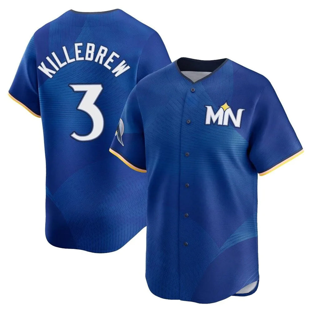 M.Twins #3 Harmon Killebrew Player Royal City Connect Limited Home Hdoa Stitched Jerseys
