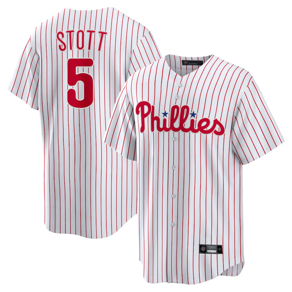 P.Phillies #5 Bryson Stott Player White Home Game Hdoa Stitched Jerseys