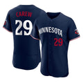 M.Twins #29 Rod Carew Player Navy Replica Home Limited Elite Hdoa Stitched Jerseys