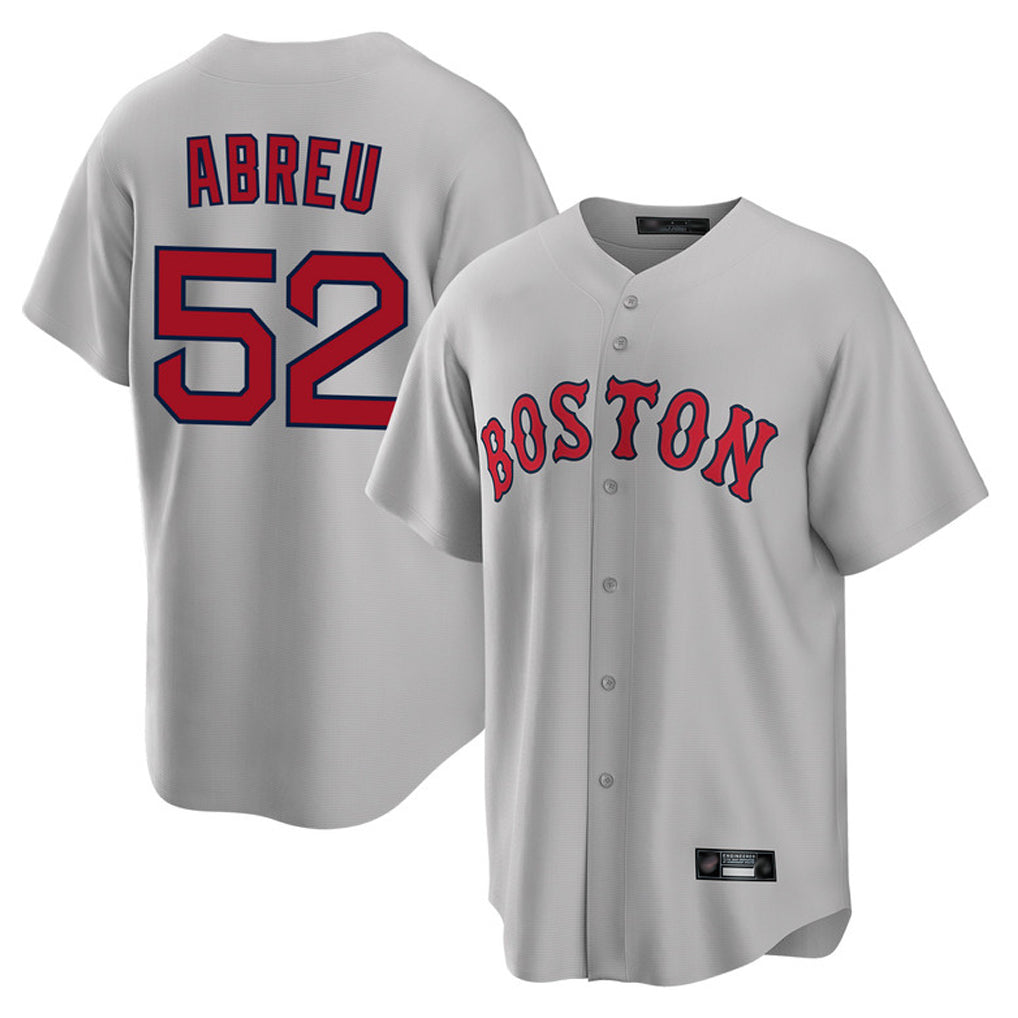 B.Red Sox #52 Wilyer Abreu Player Gray Road Home Game Hdoa Stitched Jerseys